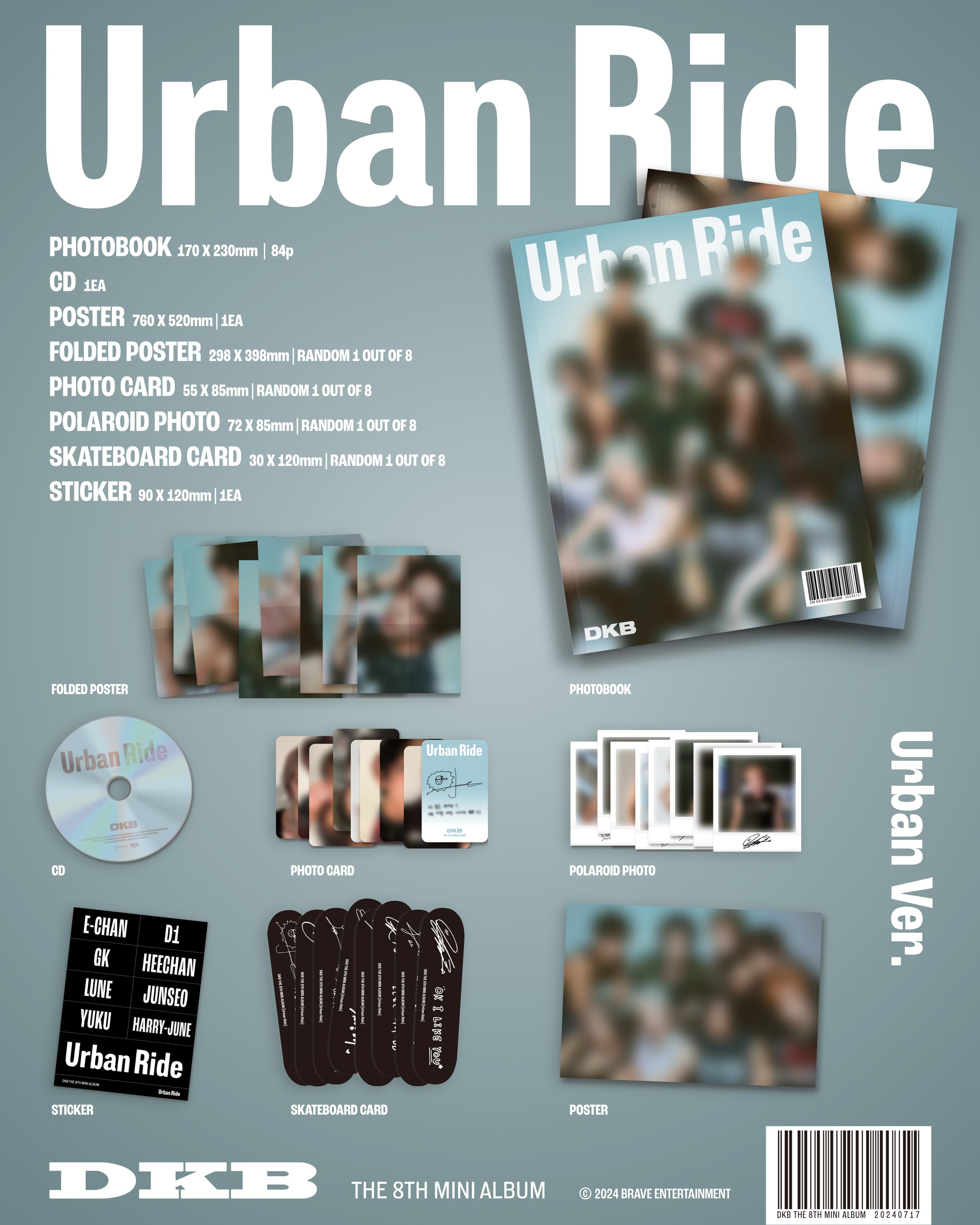 8th Mini Album『Urban Ride』 – DKB JAPAN OFFICIAL FANCLUB